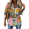 Baha Ranch Pop Western Wanted Collage Button Up Shirt