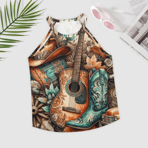 Baha Ranch Country Music Collage Western Tank Top