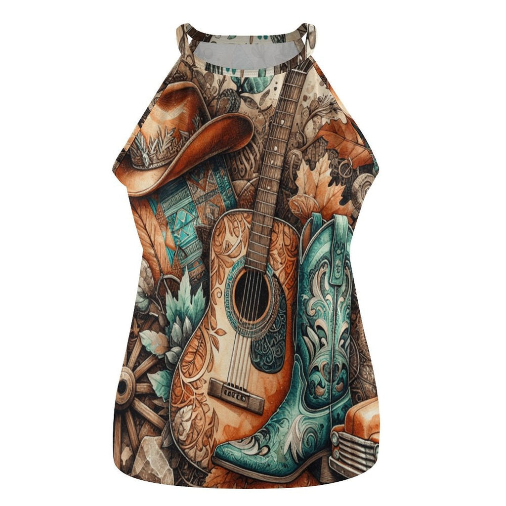 Baha Ranch Country Music Collage Western Tank Top