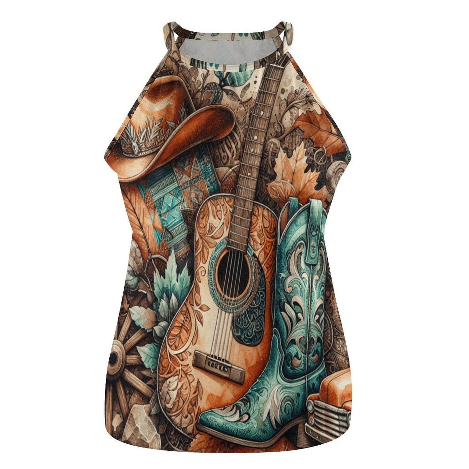 Baha Ranch Country Music Collage Western Tank Top