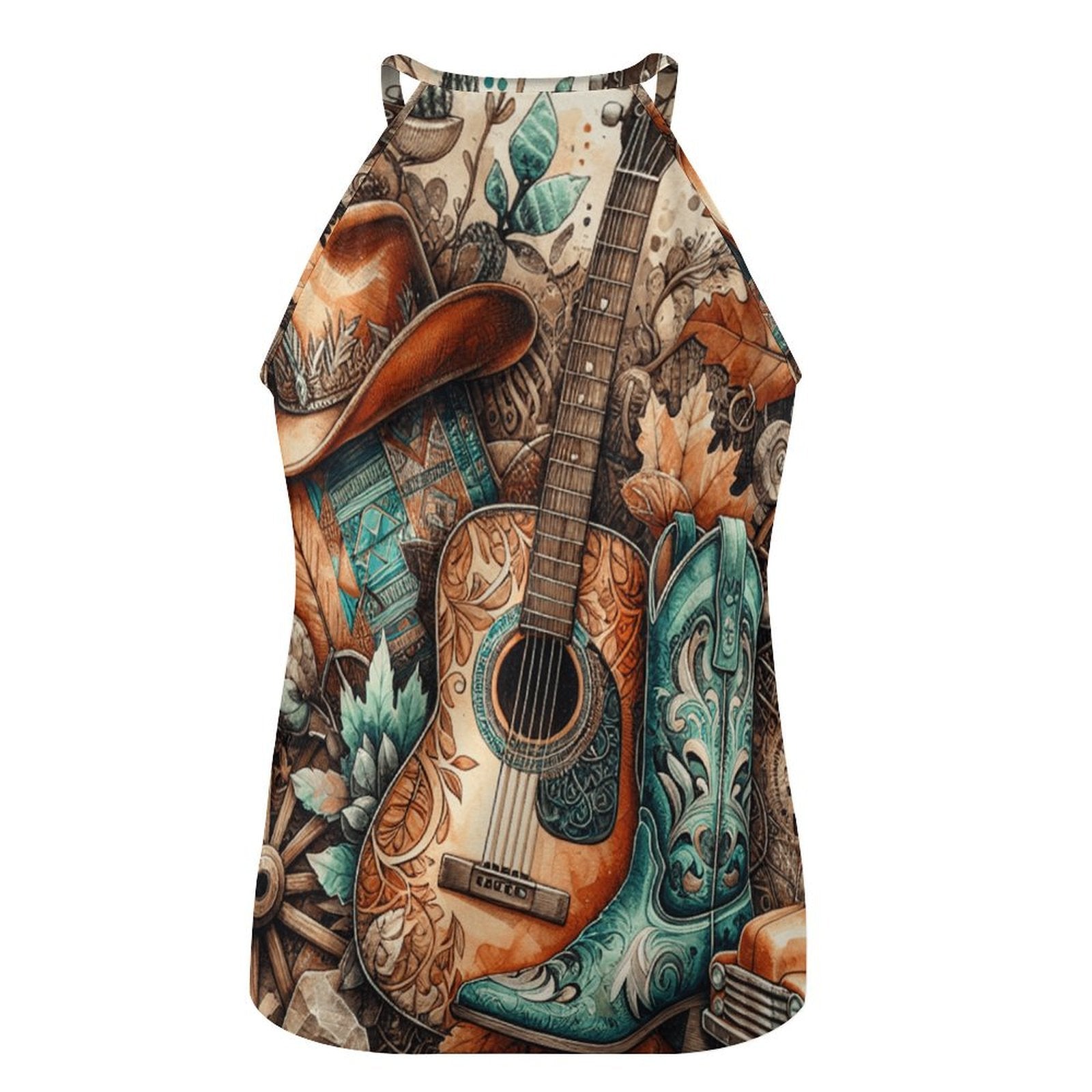 Baha Ranch Country Music Collage Western Tank Top